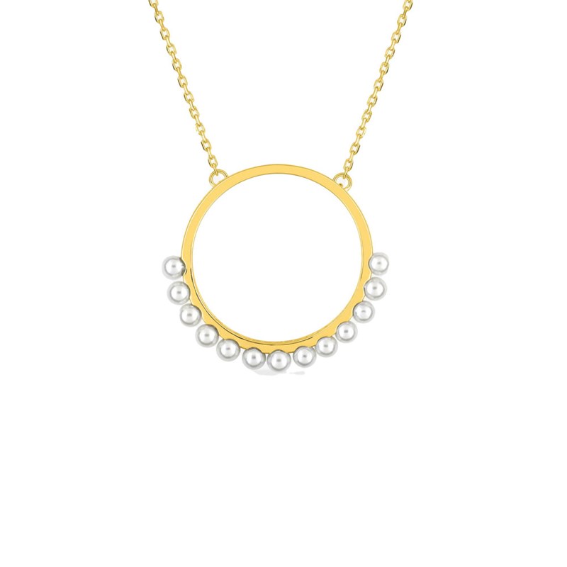 Collier Femme - perle - Or 18 Carats - Longueur : 42 cm