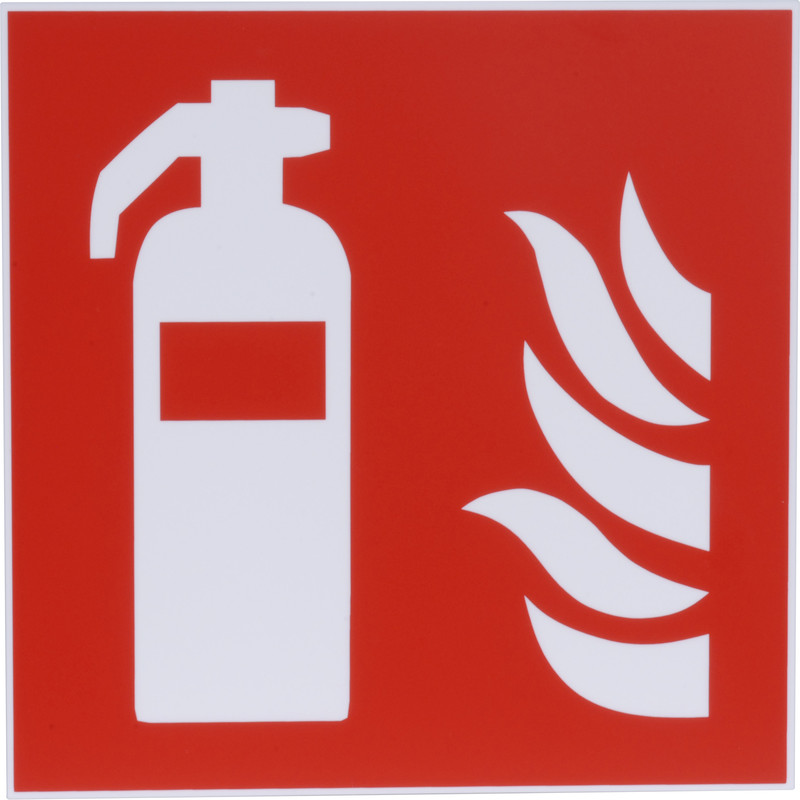 Pvc-bord brandblusser 20x20cm