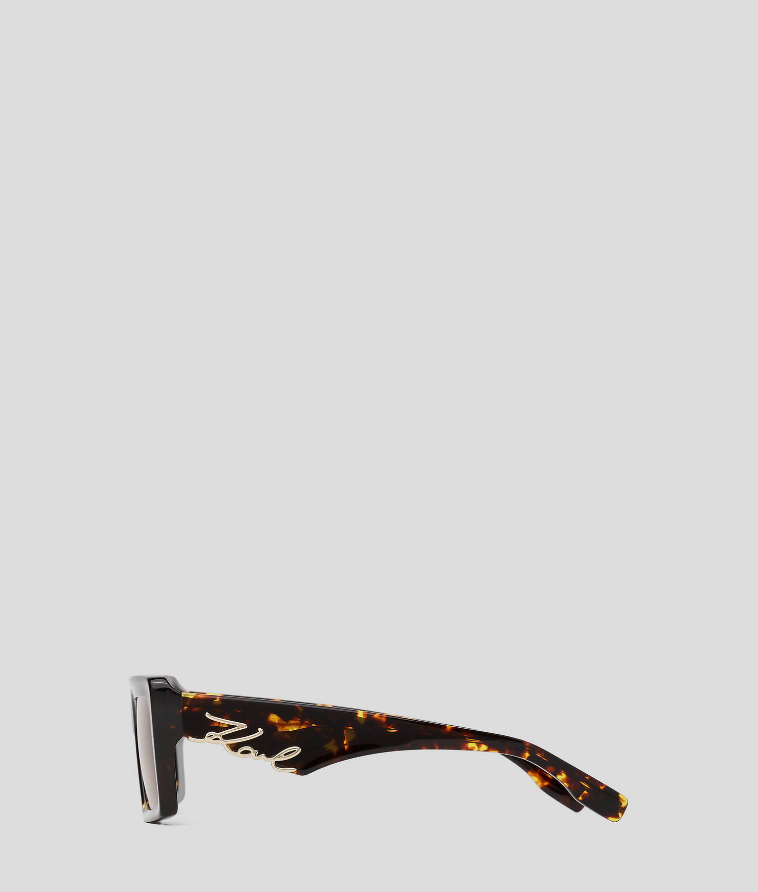 LUNETTES DE SOLEIL AVEC LOGO DÉCOUPÉ KARL SIGNATURE - Tortue Foncée