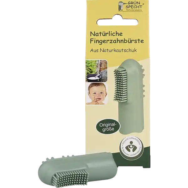 Natürliche Fingerzahnbürste