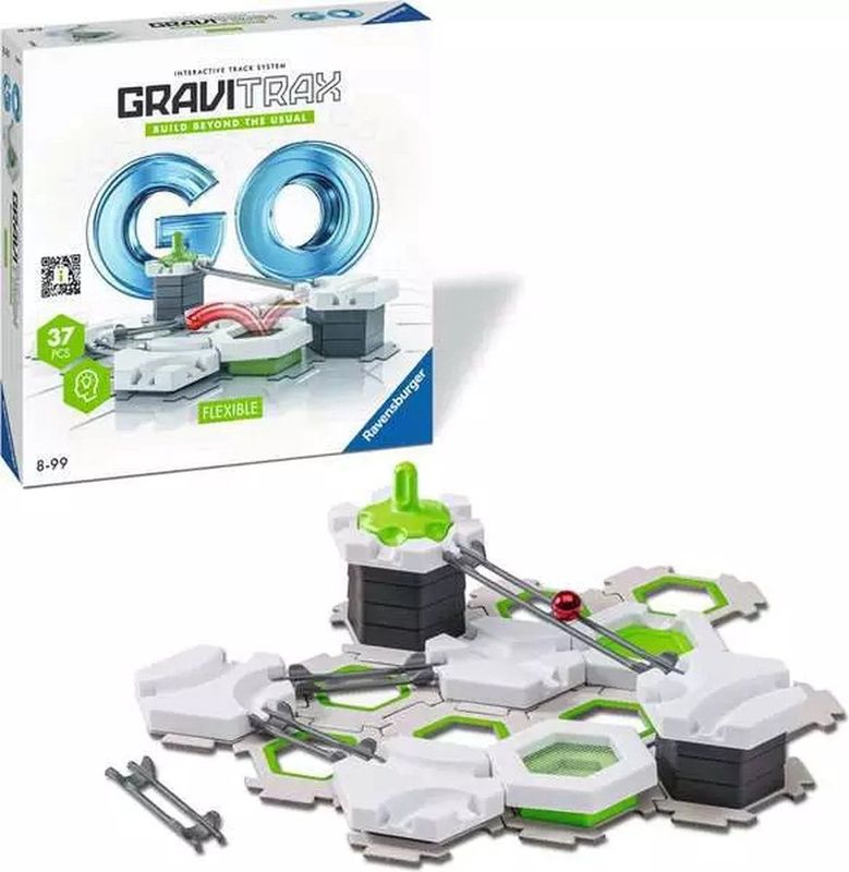 Ravensburger - GraviTrax GO - Knikkerbaan - 37 Delen - Inclusief Trampoline