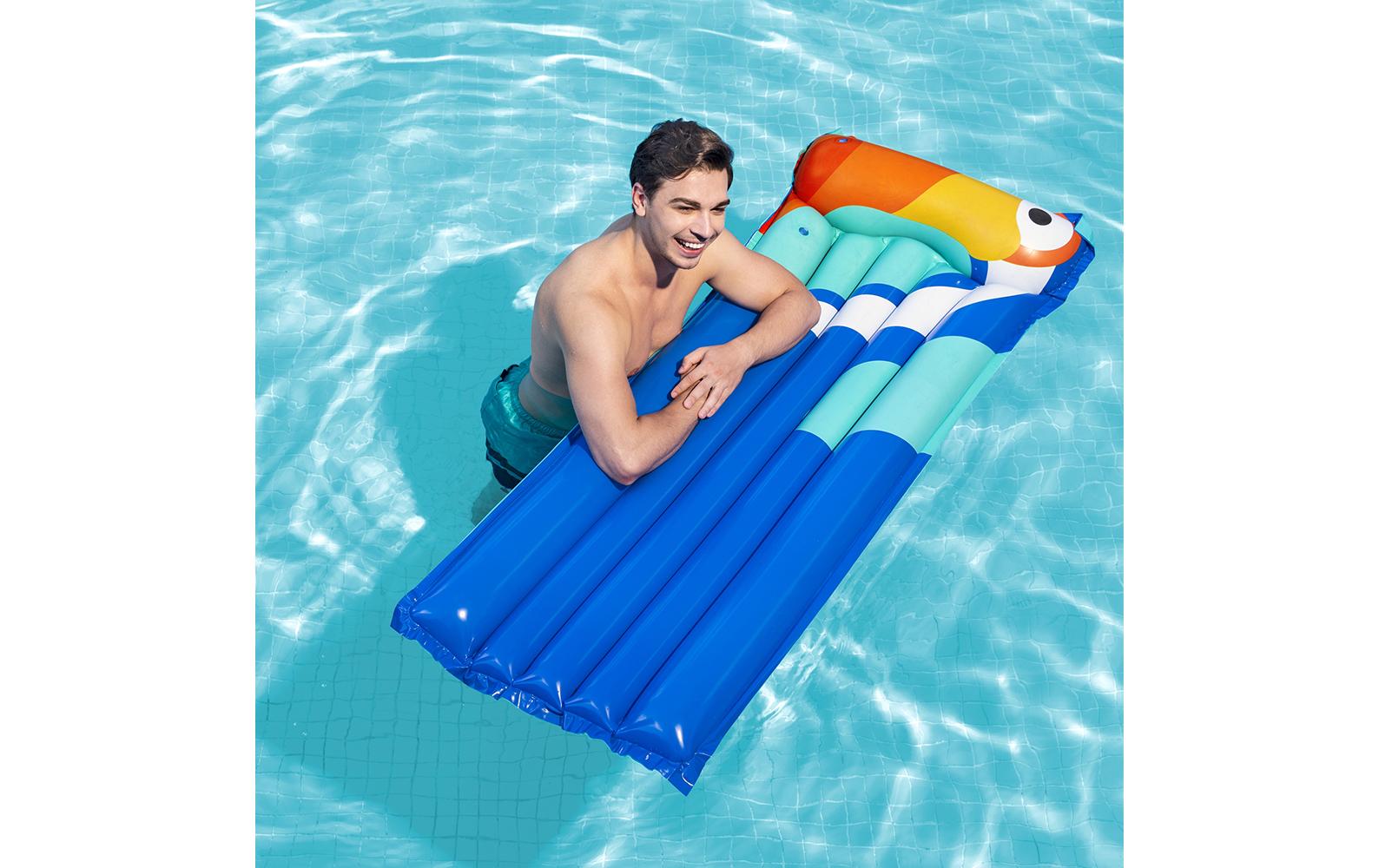 Luftmatratze Tropical Bird 183 x 76 cm AssortiertSuper Surf Air Mat