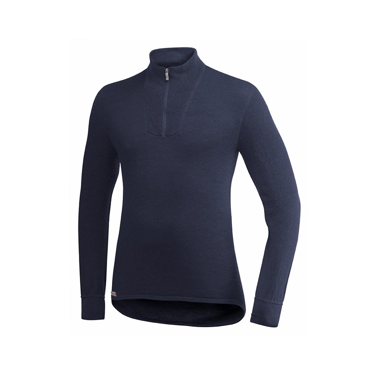 Woolpower Zip Turtleneck 200 Dark Navy