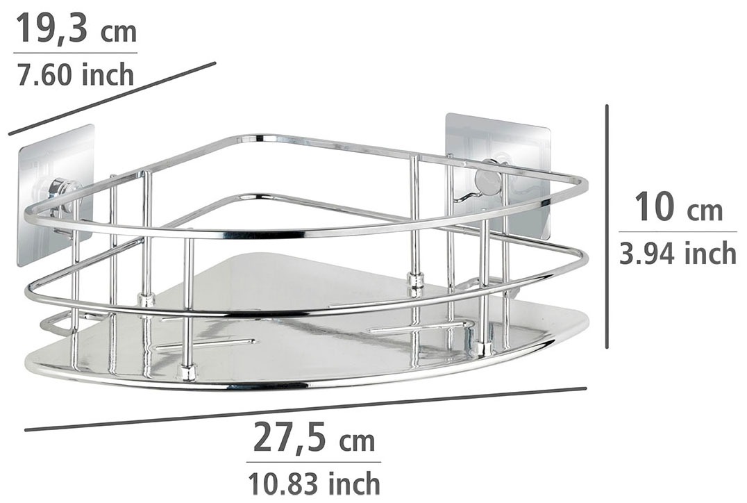 WENKO Eckregal »Turbo-Loc Quadro« 1 Ablage
