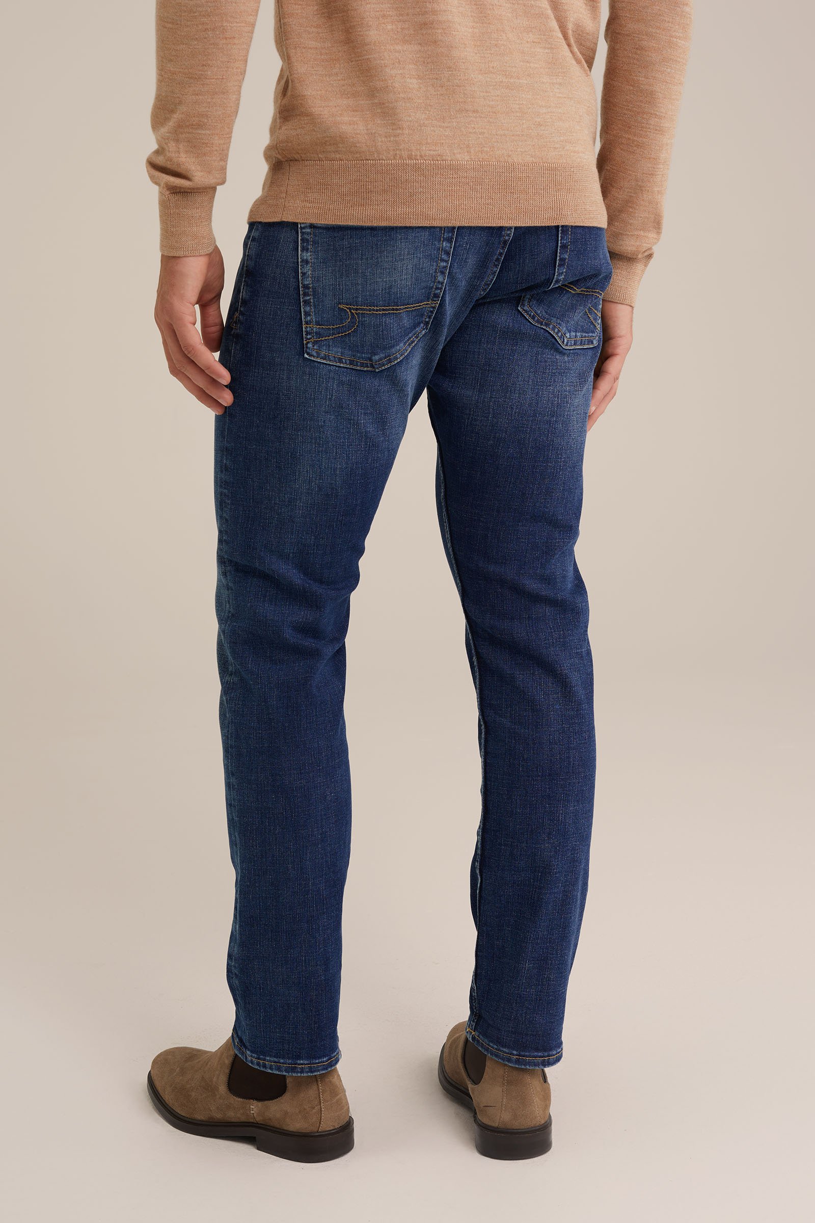 regular fit jeans met comfortstretch Blue Ridge Donkerblauw