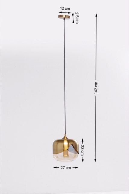 KARE DESIGN Retrofit Hängelampe GLOBLET BALL goldfarbig