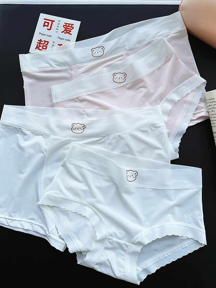 Pancherry - Matching set voor koppels: slipje met berenprint + boxershorts