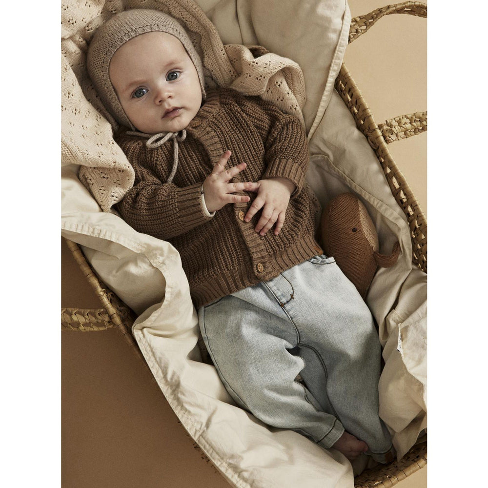Køb Lil'Atelier Sepia Tint Emlen Strik Cardigan Noos
