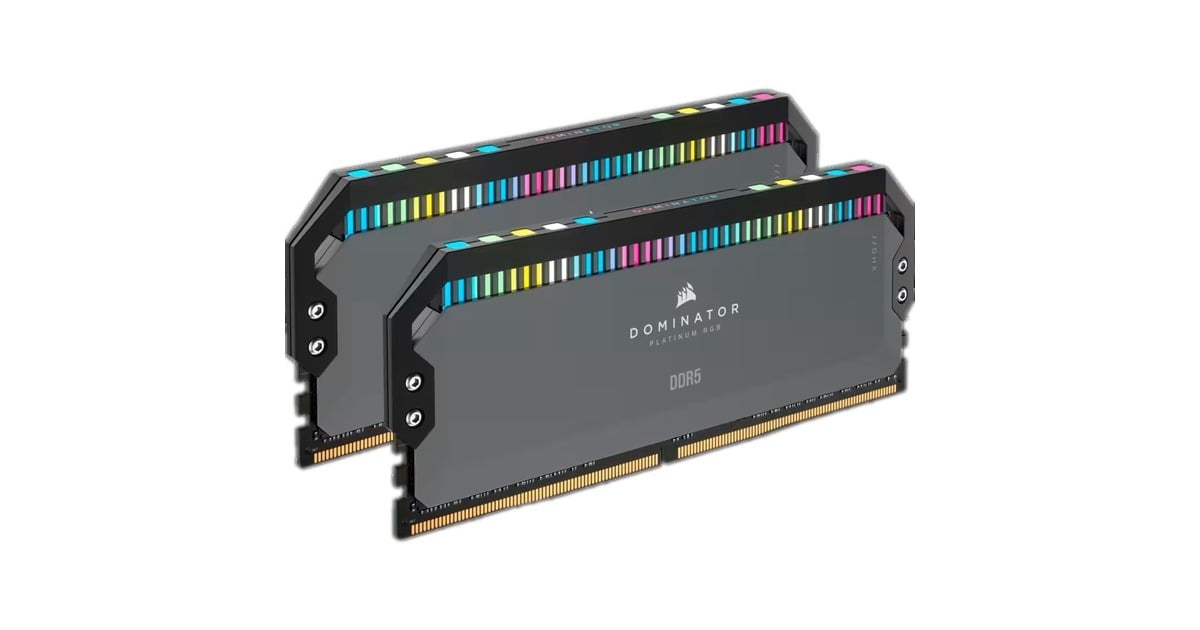 Corsair32 GB DDR5-6000 Kit werkgeheugen  (Zwart, CMT32GX5M2B6000Z30K, Dominator Platinium RGB, EXPO)