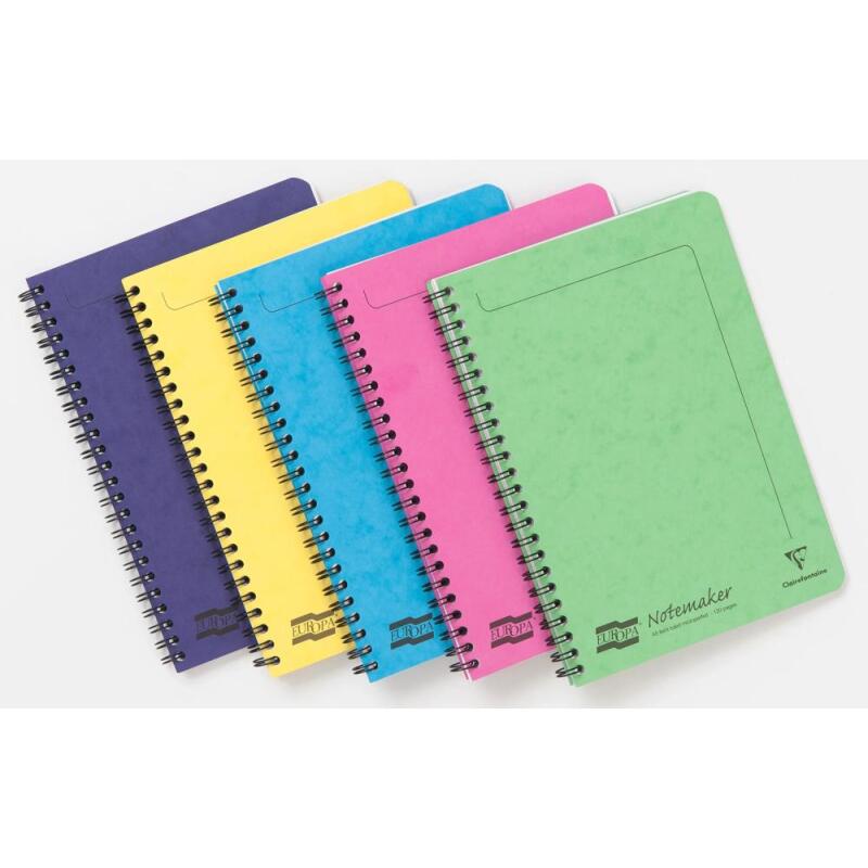 Notemaker Europa cahier reliure intégrale A5 120 pages détachables ligné