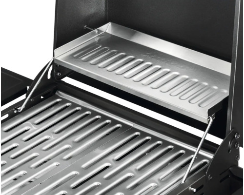 Enders San Diego Next 2 gasgrill, zwart, 2 branders, inclusief dekselthermometer, opbergplank, vetopvangbak, zijplank, warmhoudrek en grillrooster.