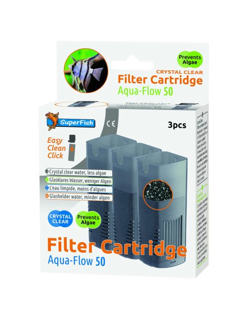 Superfish Aquaflow 50 Filter Crystal Clear Cartridge - Filtermateriaal -