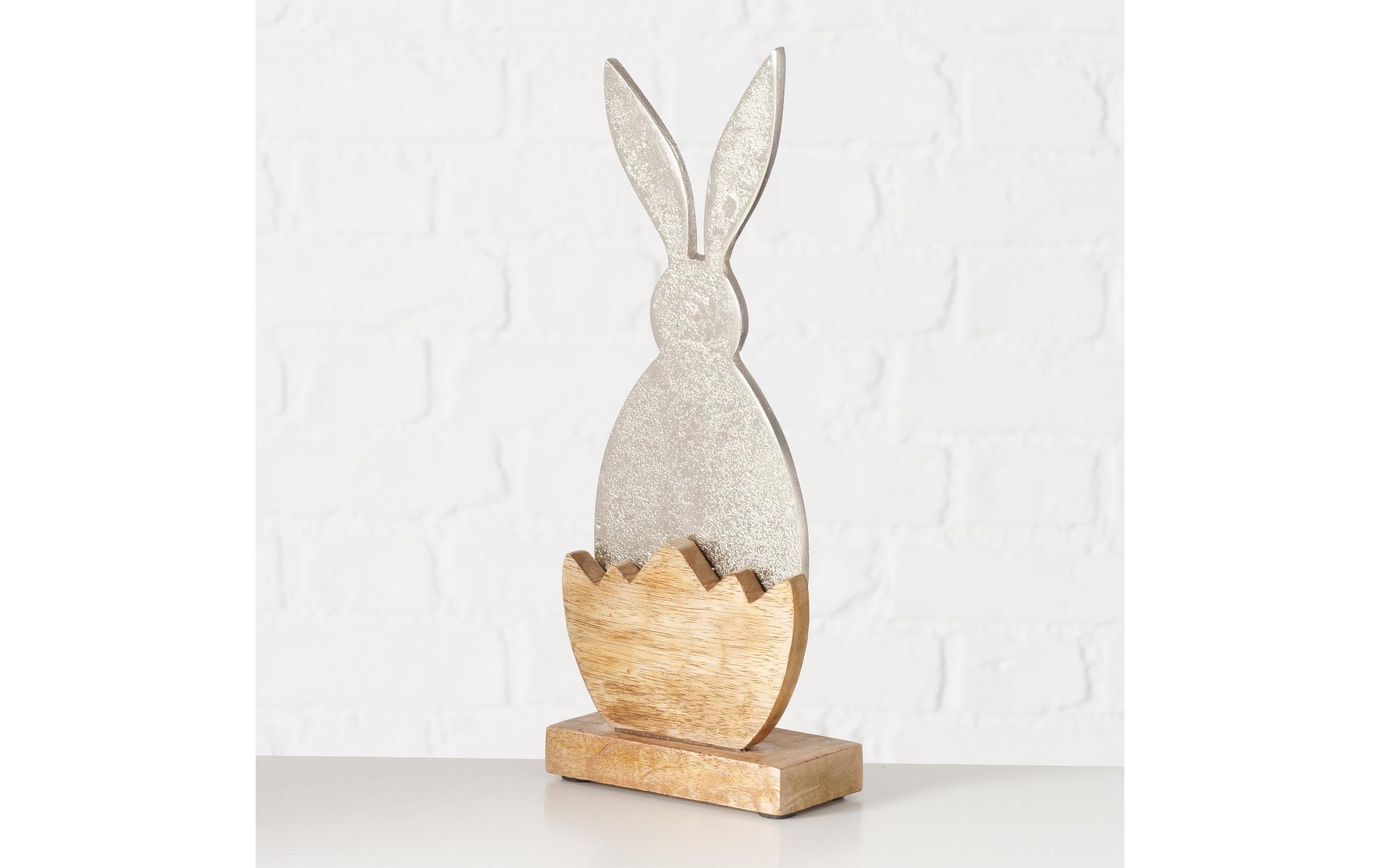Aufsteller Hase Momo SilberDekofigur