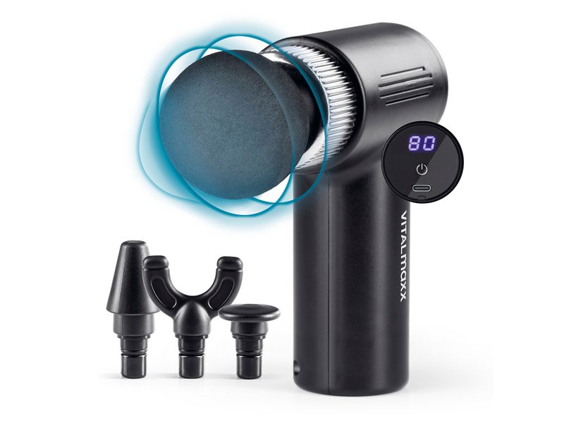 VITALmaxx Massage Pistole Mini-Gun 5-teilig Mini Massage-Gun