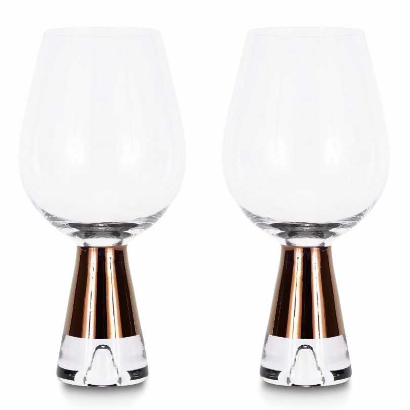Tom Dixon Tank Wine glas set van 2 zwart