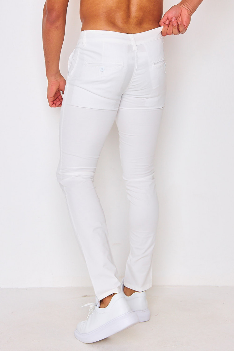 Pantalon chino blanc