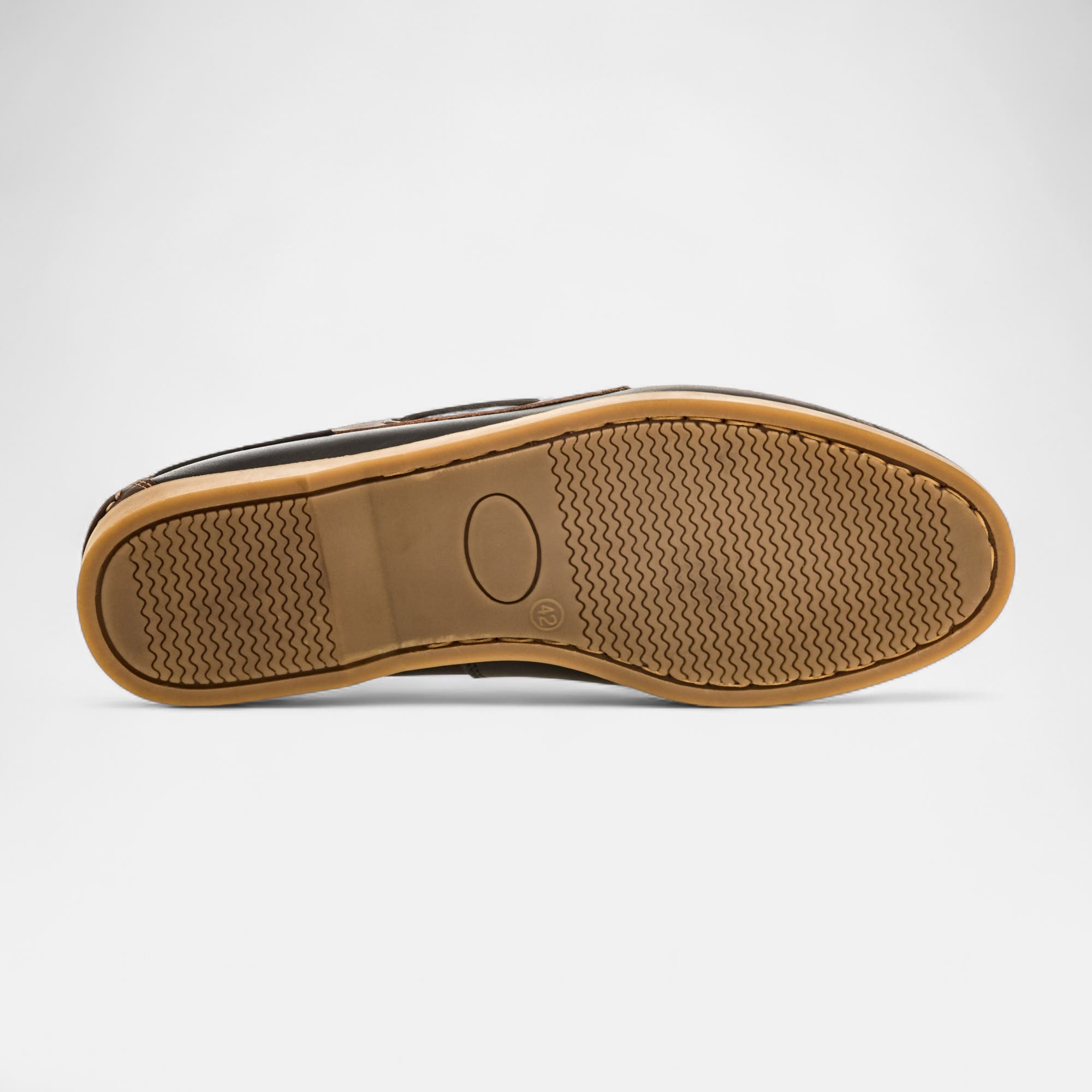Chaussures bateau Homme en cuir noir