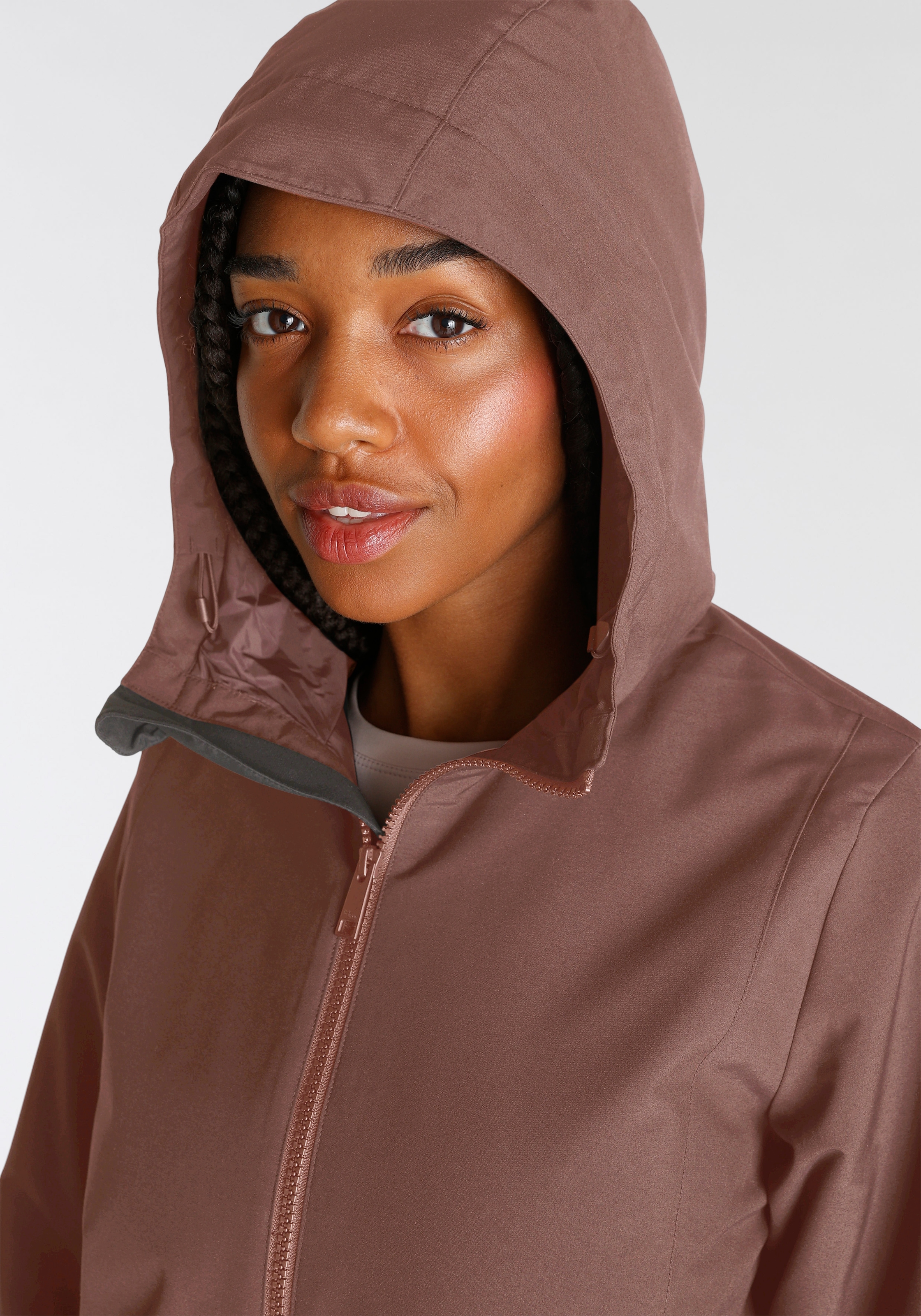 Jack Wolfskin Funktionsjacke »Outdoorjacke NOSTA« mit Kapuze Wärmend, winddicht, wasserabweisend, Übergangsjacke