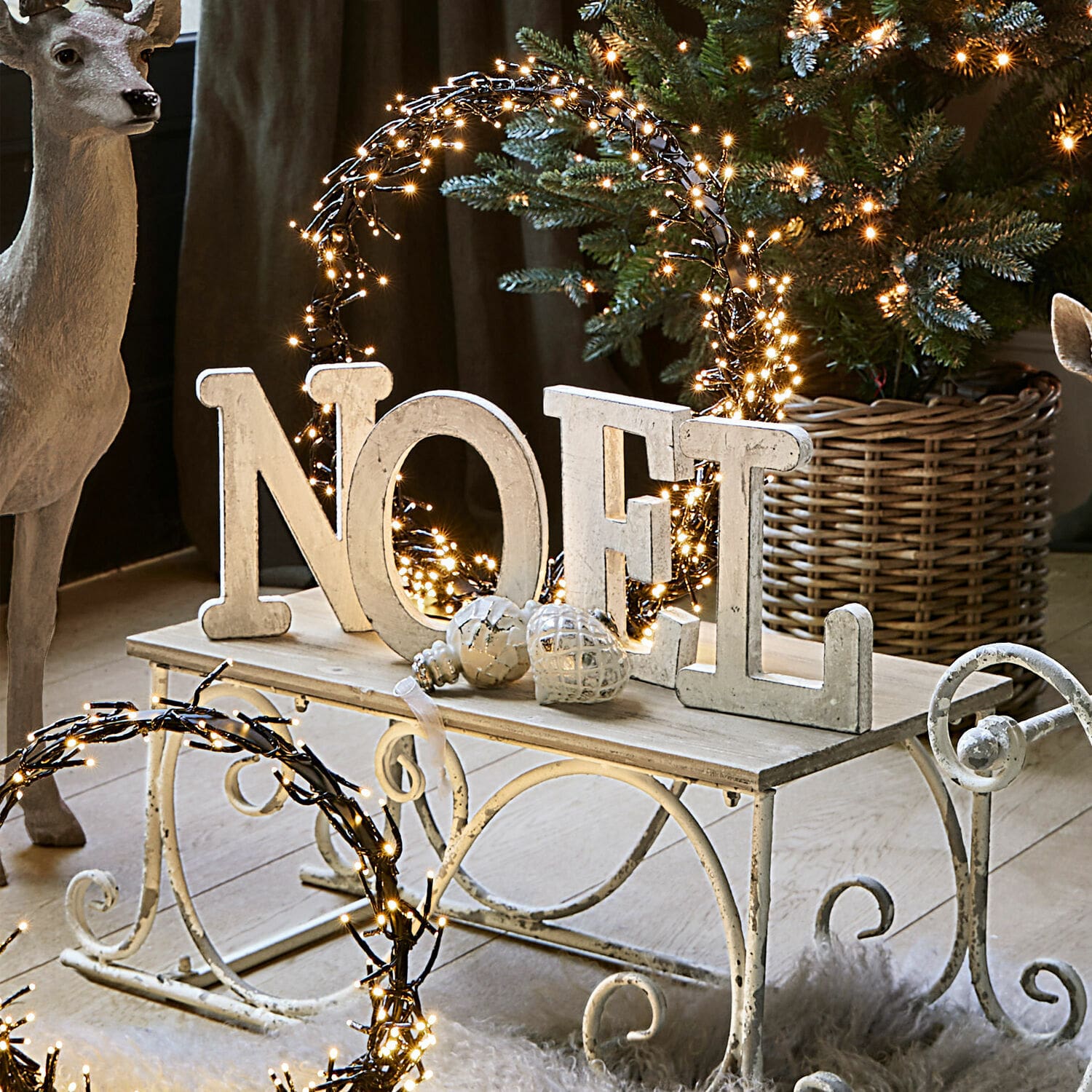 Buchstaben NOEL Letters antikweiß