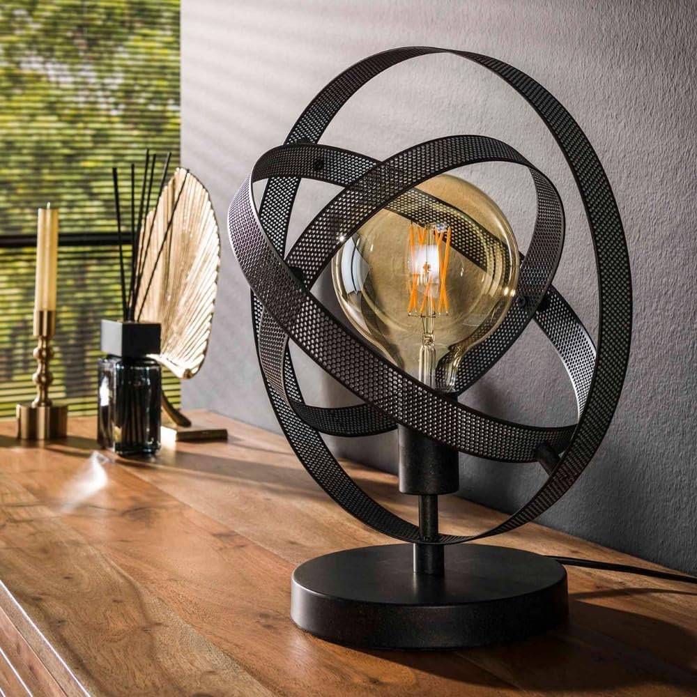 famlights Industrie Tischlampe Lenny Vintage Look/Steampunk Tischleuchte Tischlampe E27 / Metall Wohnzimmerlampe Nachttischlampe Vintage Landhaus Industrial Schlafzimmer Wohnzimmer