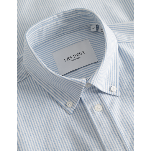Les Deux Konrad Oxford Skjorte, Light Blue/White, L
