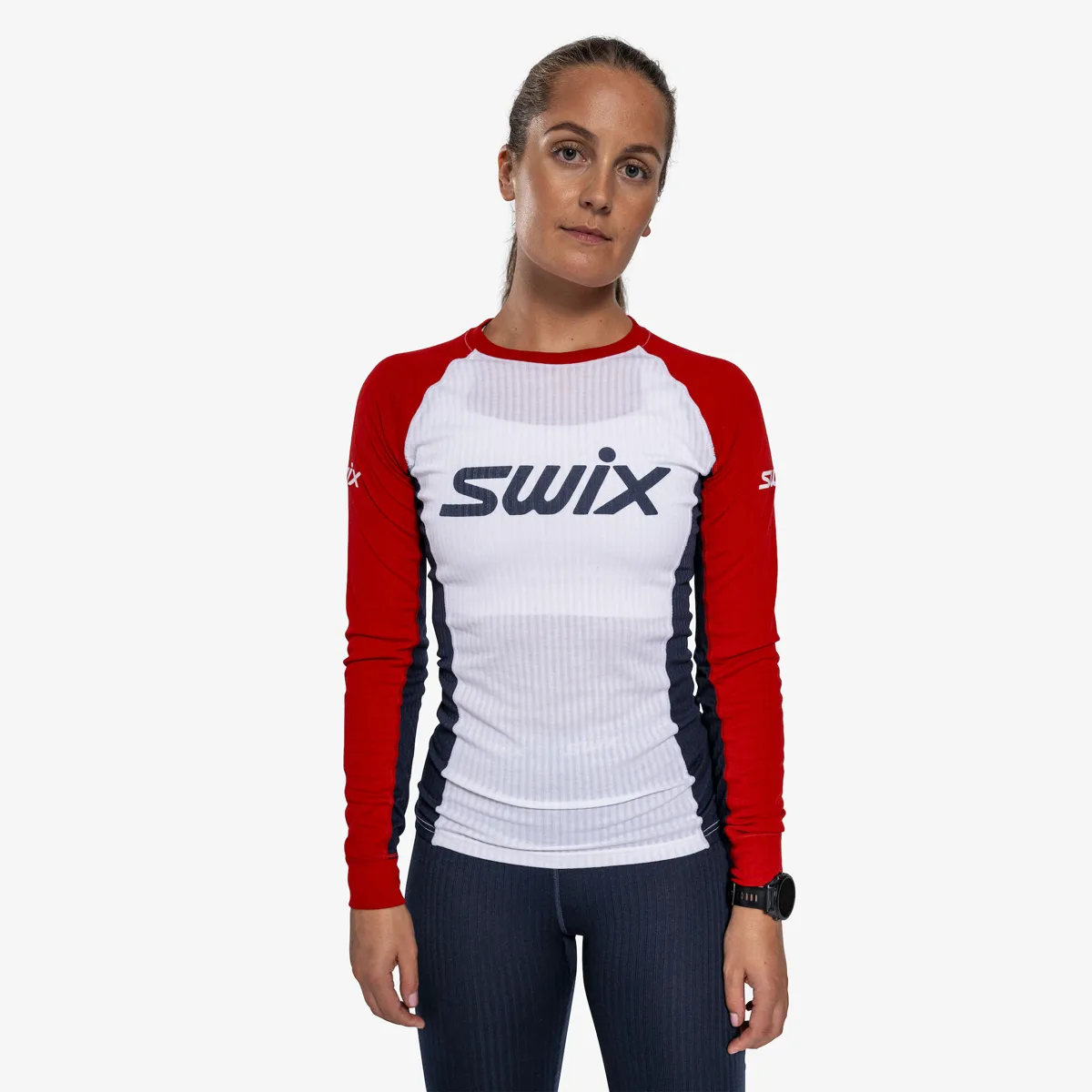 Swix Women's RaceX Classic Long Sleeve Swix Red/Bright White