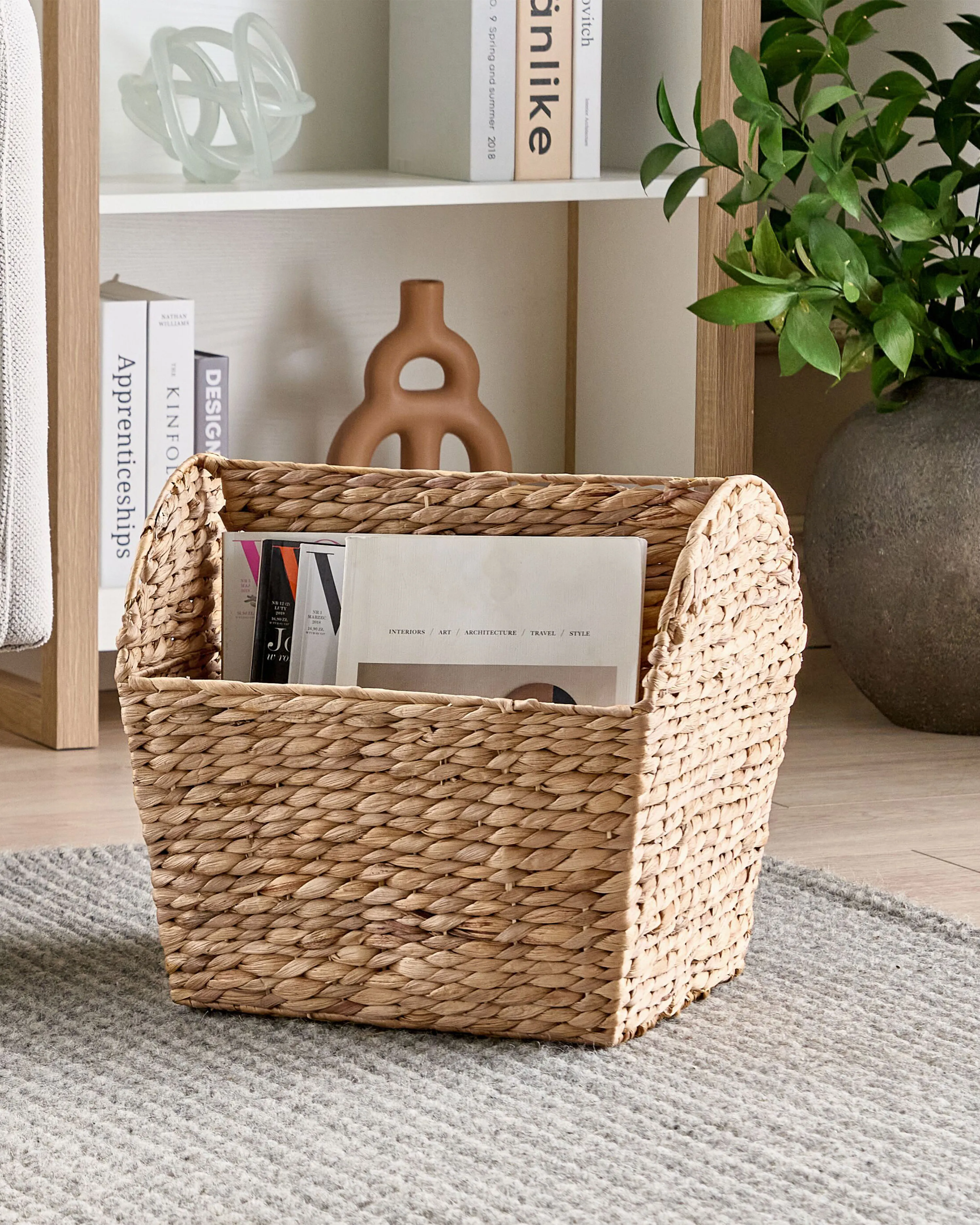 Tijdschriftenrek VINH Wicker Natuurlijk