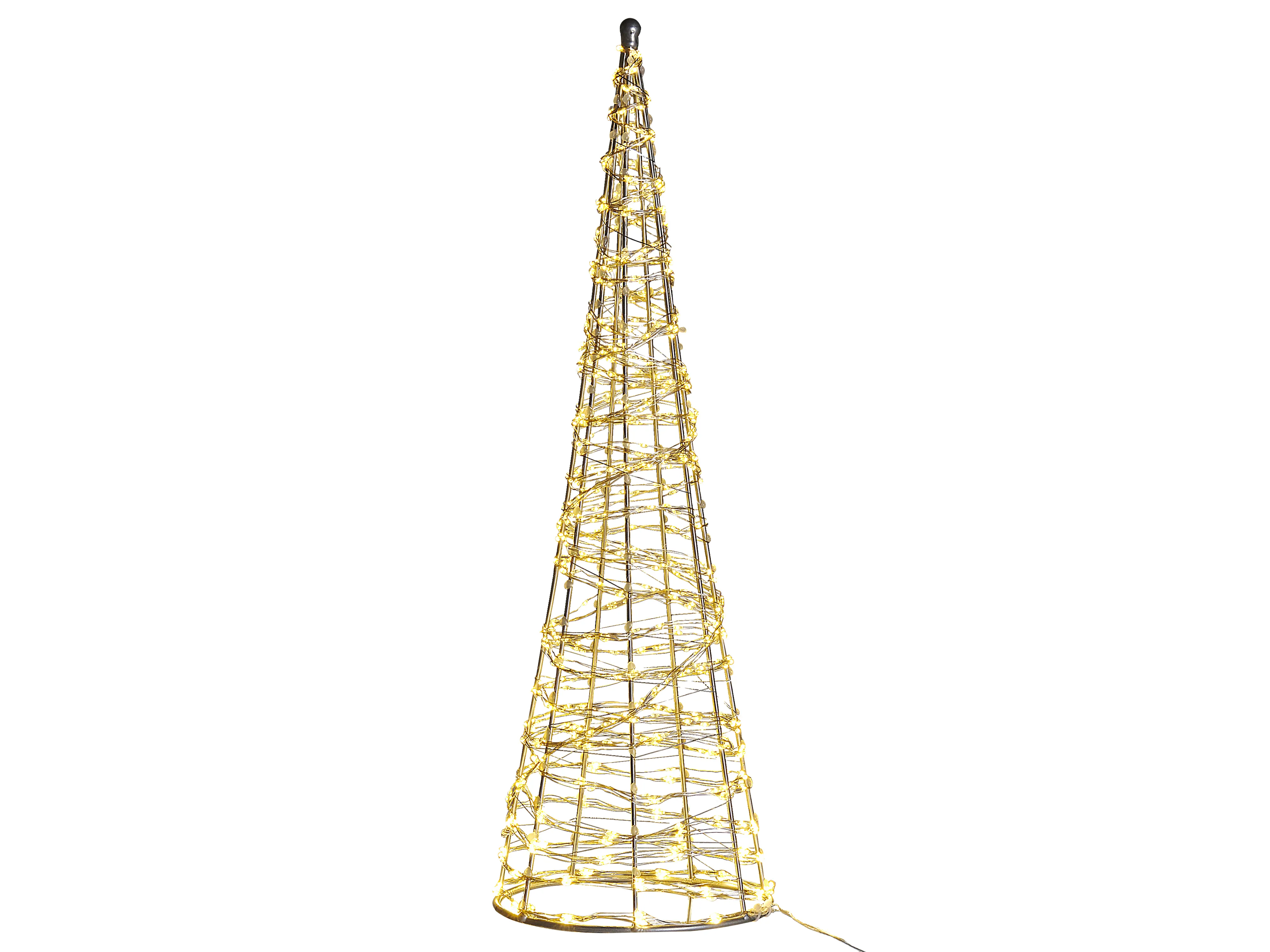 Buitendecoratie LED KOTALA Kerstboom 57 cm Zilver