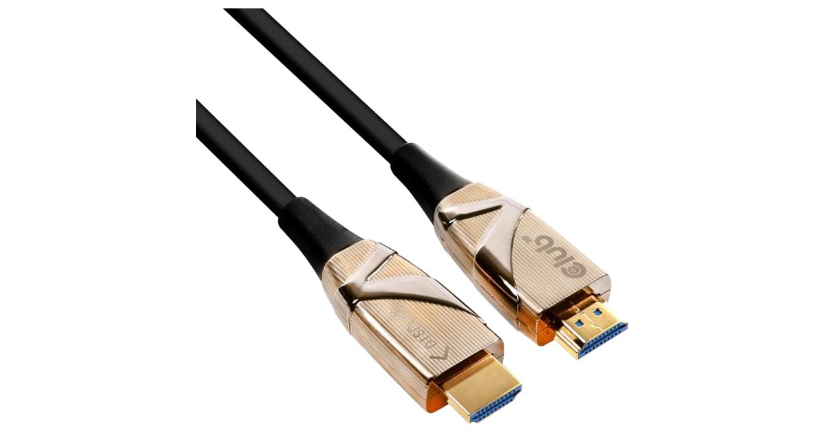 Club 3DHDMI 2.0 UHD Active Optical HDR kabel  (Zwart, 30 meter, 4K 60Hz)