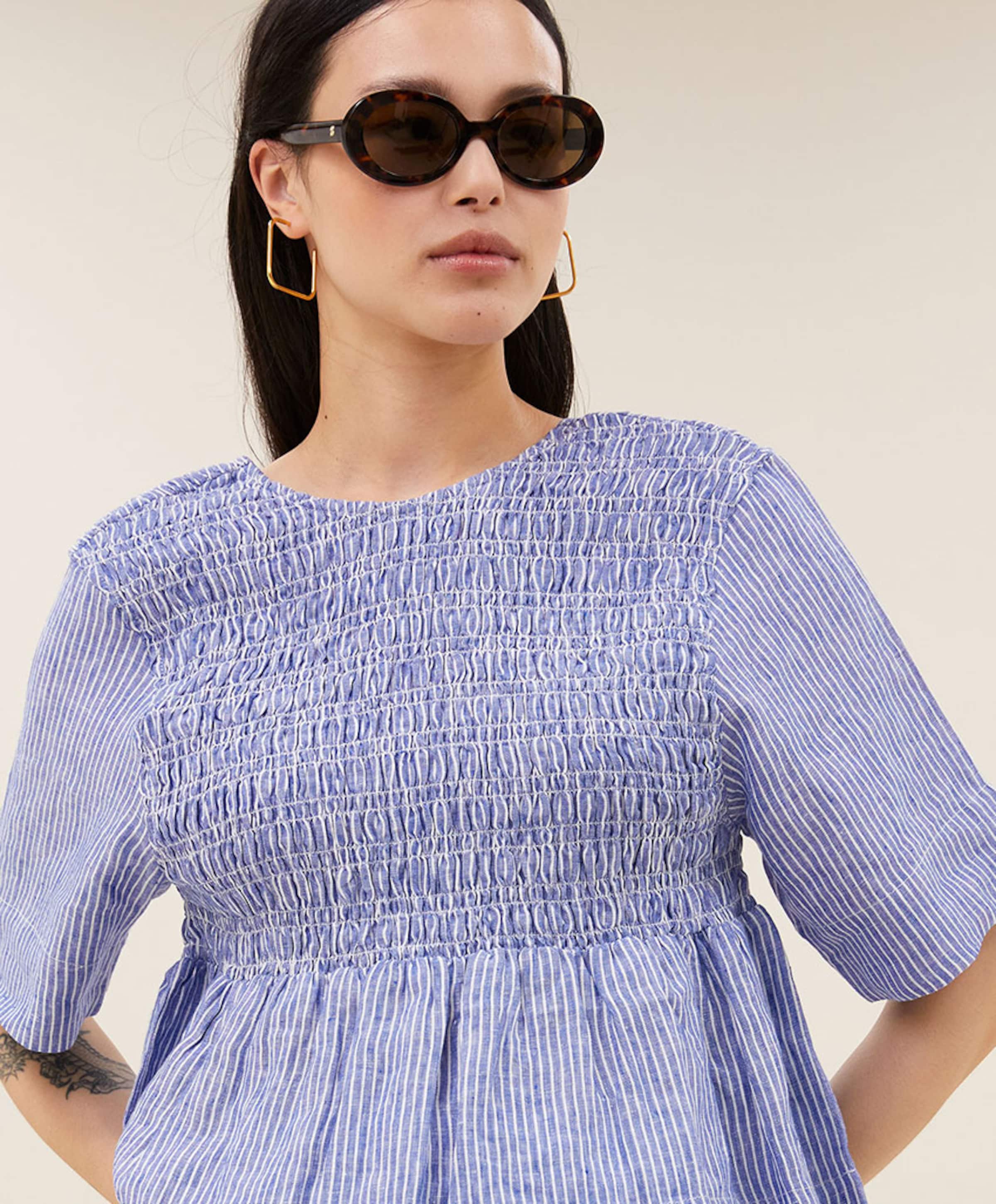 by-bar Dames blouse blauw