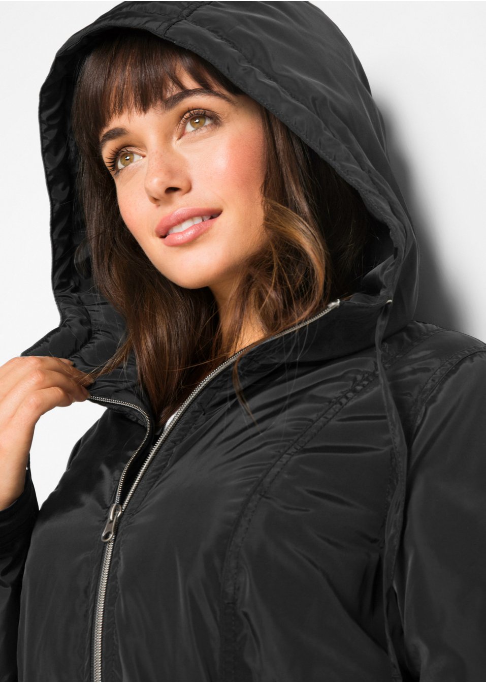 Manteau outdoor légèrement doublé avec cordon de serrage