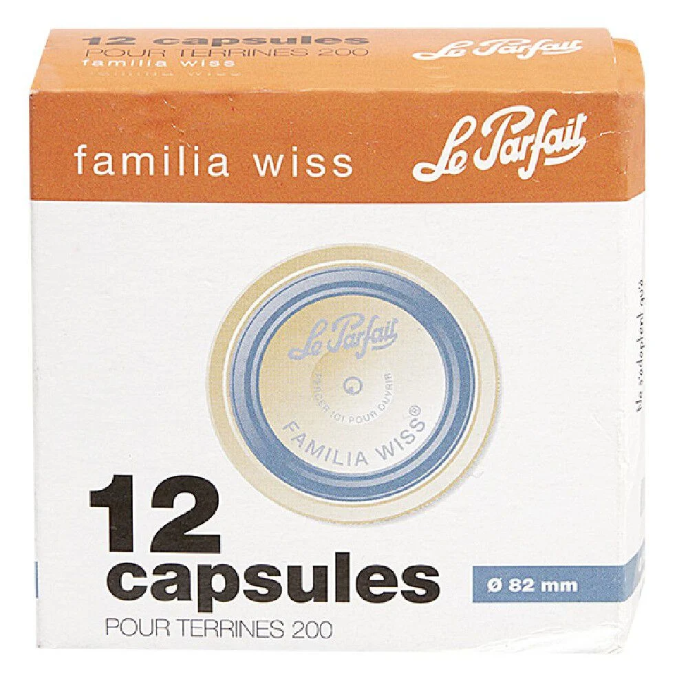 Capsule Le Parfait pour terrines diamètre 82mm par 12