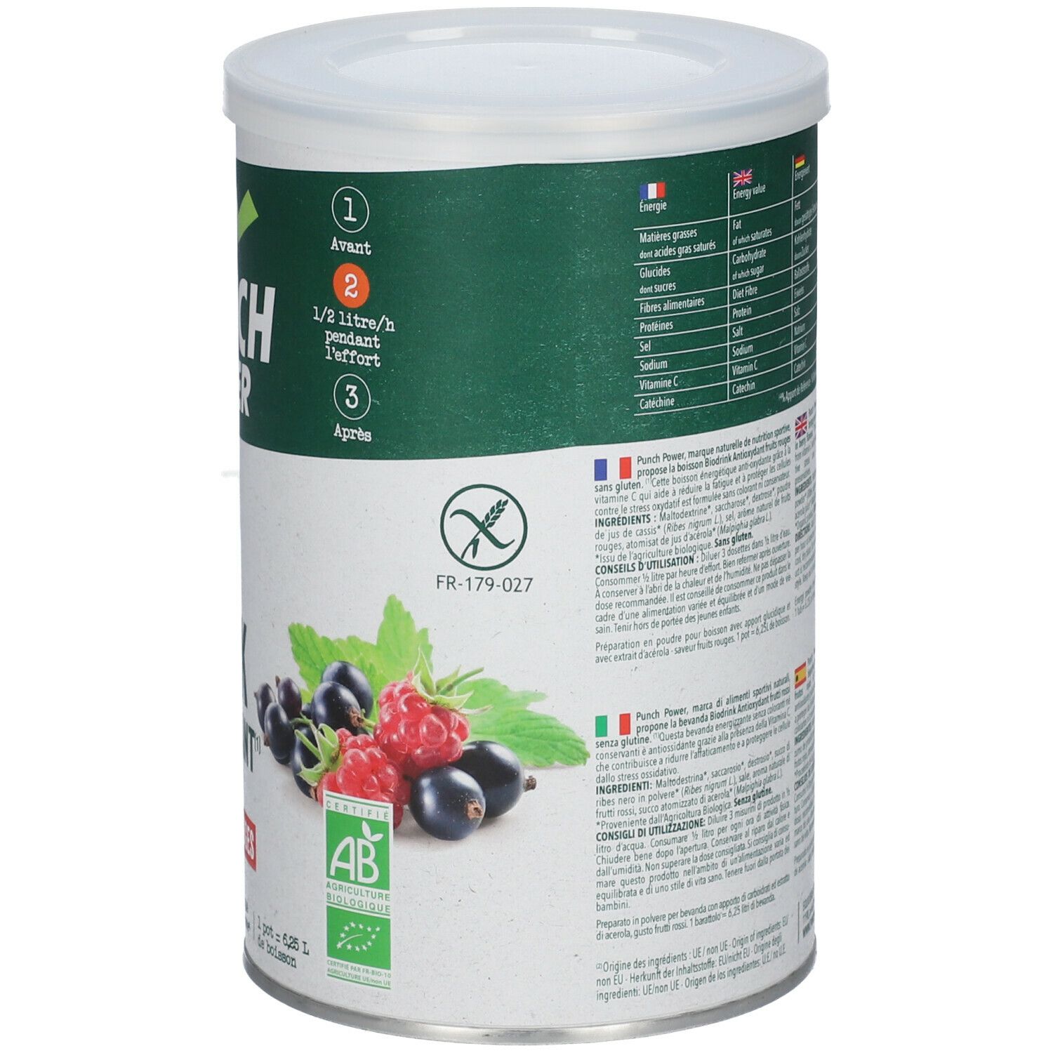 PUNCH POWER Biodrink Antioxidant BIO Rote Früchte