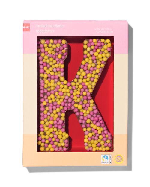 lettre K en chocolat au lait 135g