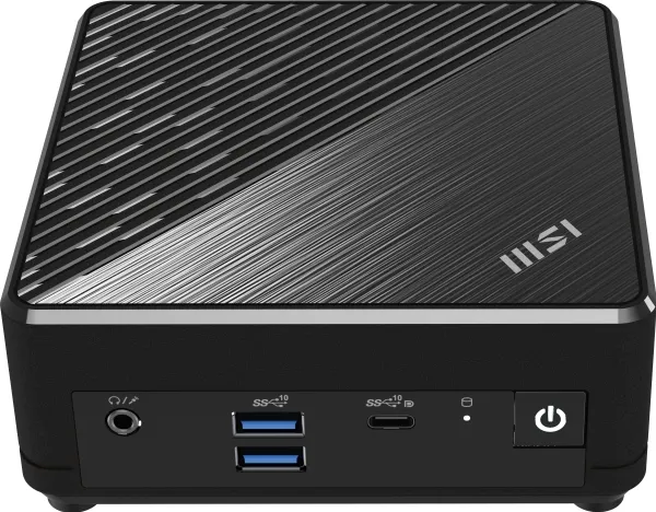 MSI Cubi N ADL 001BEU - Barebone - mini PC 1 x N-series N200 / op til 3.7 GHz - RAM 0 GB - UHD Graphics - Gigabit Ethernet - sort