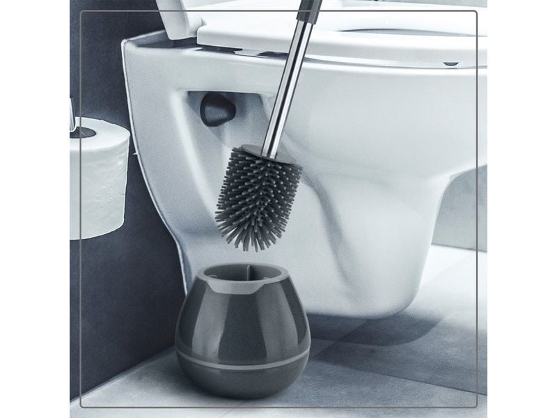 Exitoso Toilettenbürste Grau Antibakterielle WC-Bürste