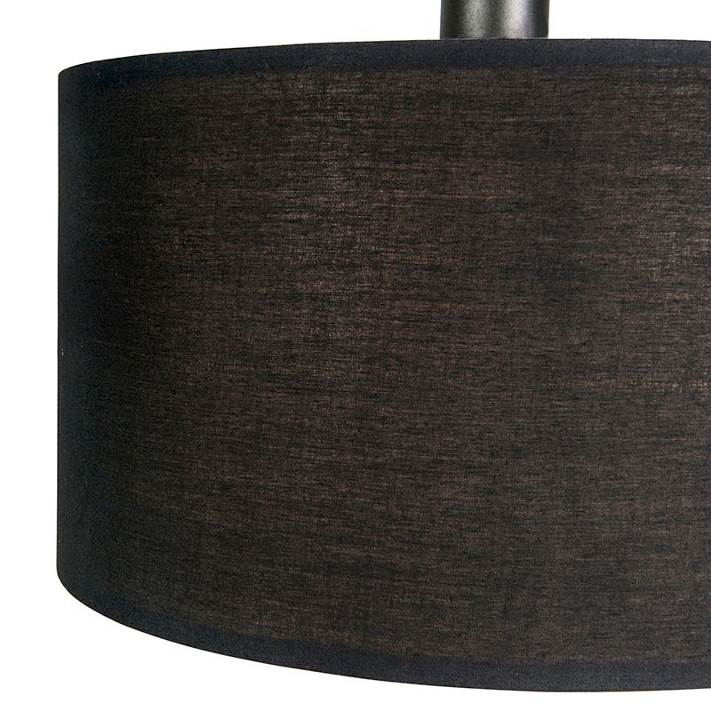 Moderne booglamp zwart met kap - Vinossa