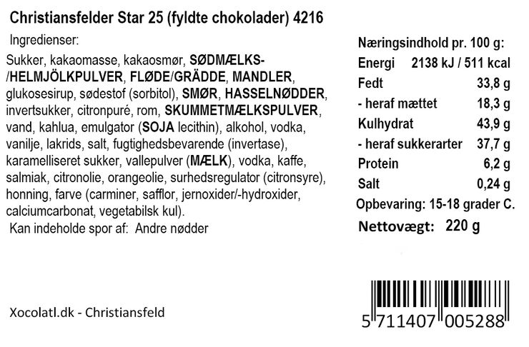Xocolatl CHRISTIANSFELDER STAR 25