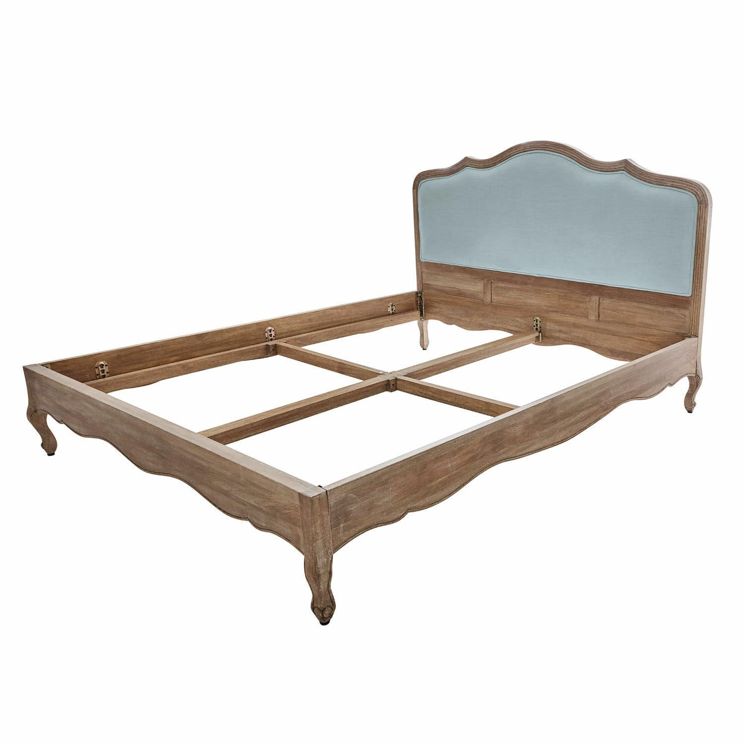 Bett Serravalle braun/blau