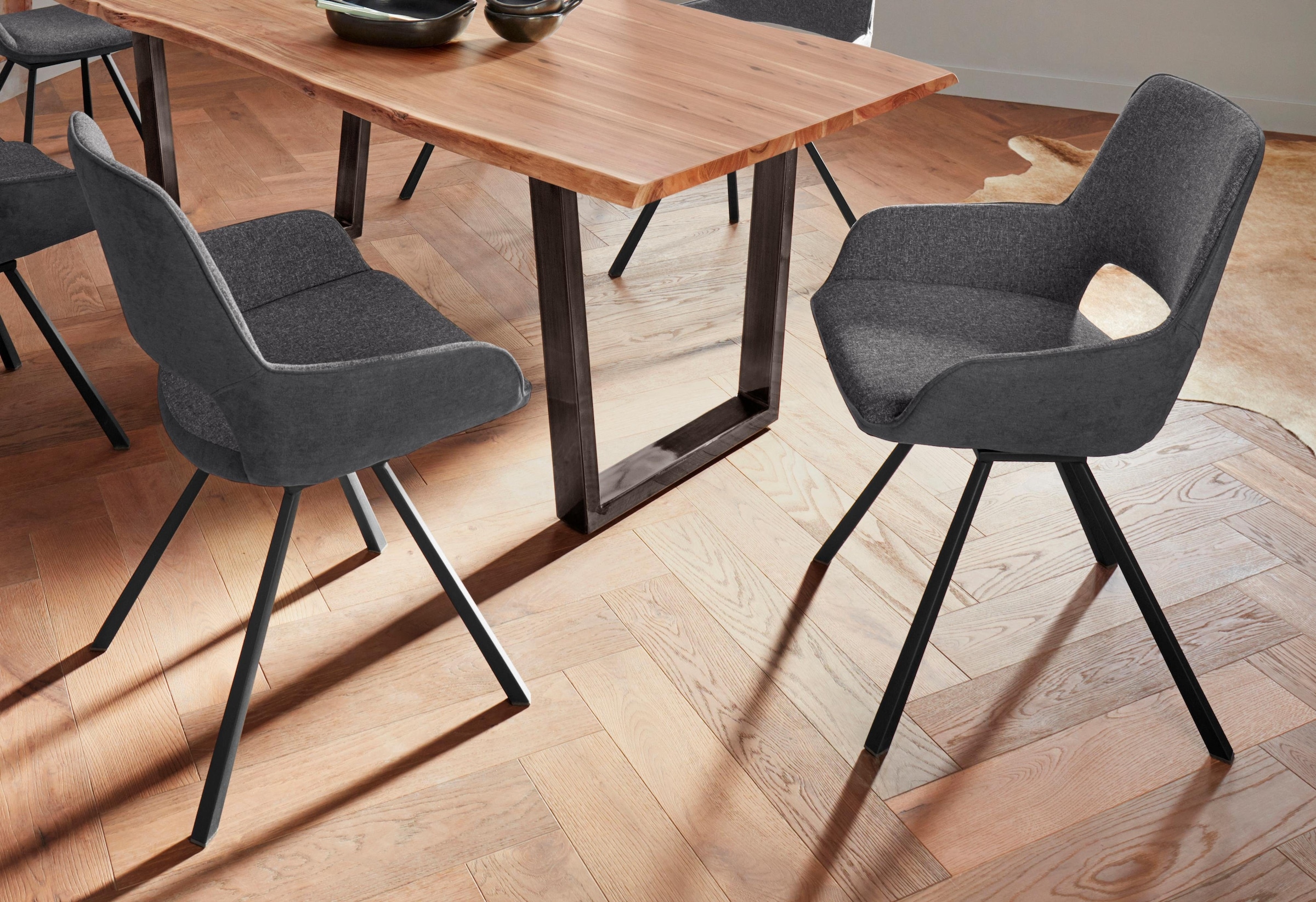 MCA furniture 4-Fussstuhl »Parana« (Set) 2 Stk.Stuhl belastbar bis 120 Kg