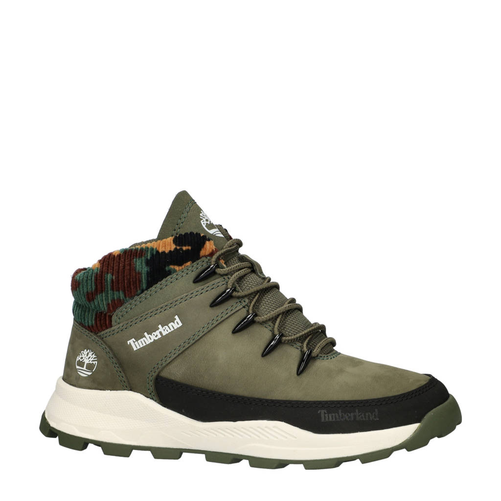 Timberland Brooklynnubuck veterboots donkergroen