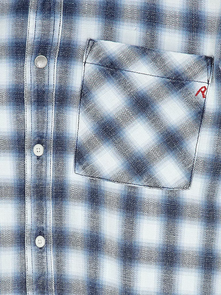 REPLAY Hemd Regular Fit  blau