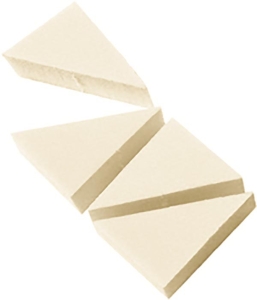 HERBA Make-up Schwämmchen Keil weiss 4 Stk.