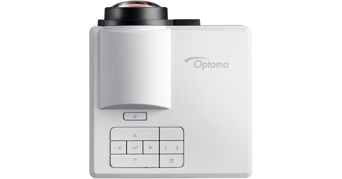 OptomaML1050STi Ultra compacte korte afstand DLP-projector  (Wit/zwart, 1000 HK, 535 ANSI Lumen)