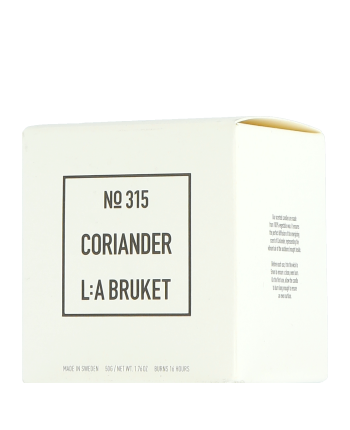 L:A BRUKET Home Fragrance 315 Scented Candle Coriander 50g