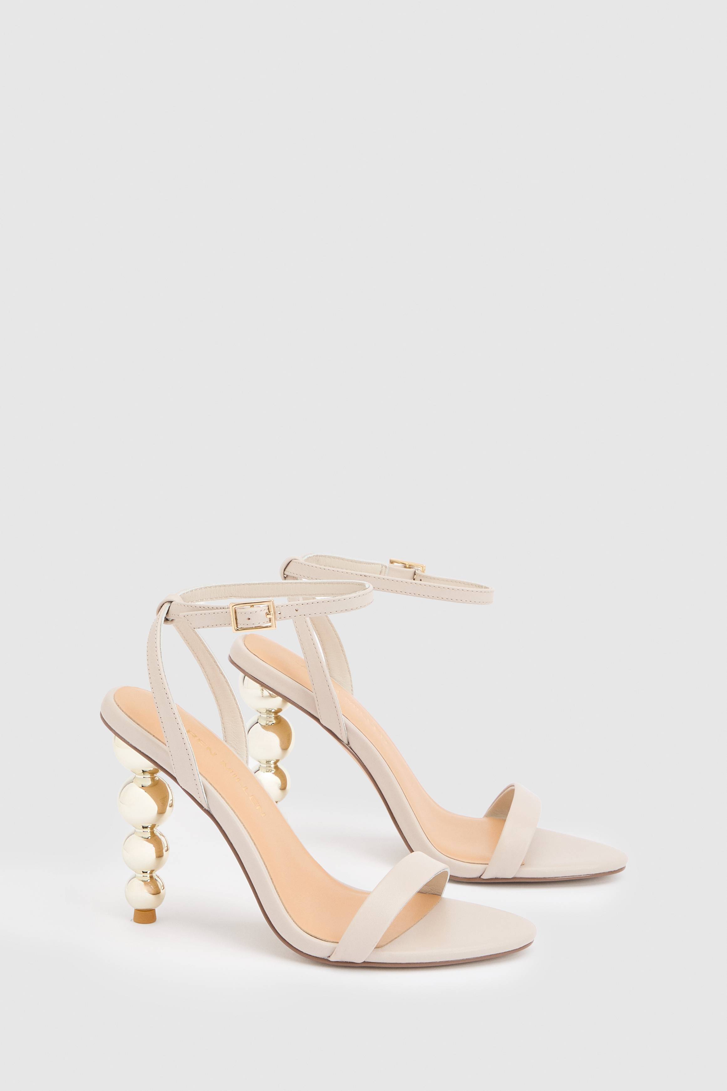KarenMillen Sandale À Brides Avec Détail Talon En Cuir