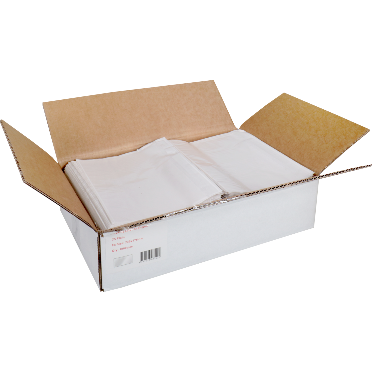 SendProof® Envelop, paklijstenvelop, 225x165mm, A5/C5, zelfklevend, lDPE, transparant