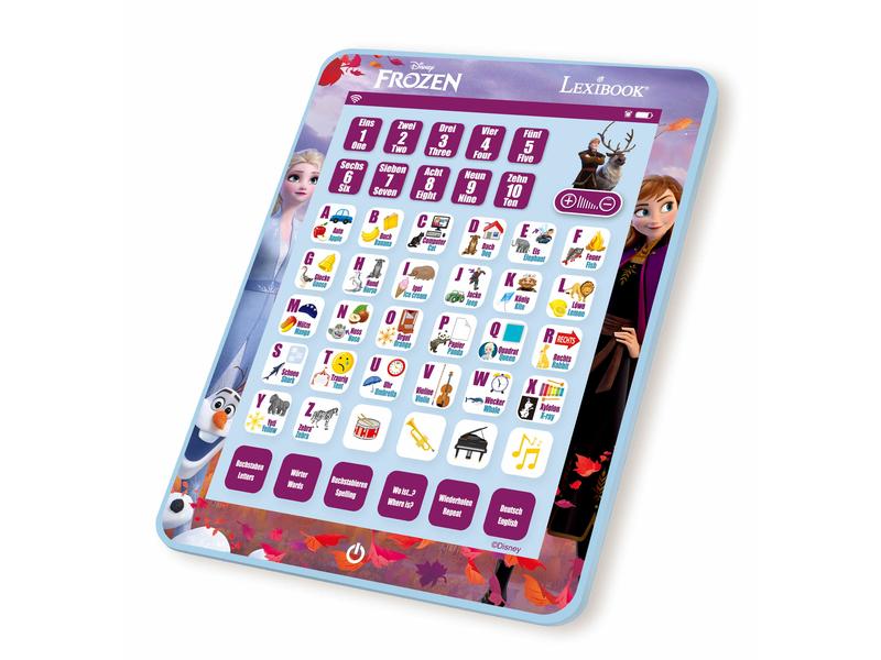 Lexibook Lerncomputer Disney Frozen DE/EN Bilinguales Lerntablet mit Alphabet und tollen Funktionen