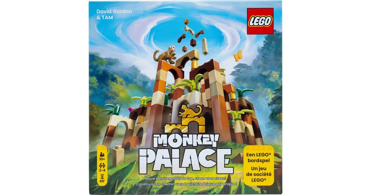 AsmodeeLEGO® Monkey Palace Bordspel  (Frans / Nederlands, 2 - 4 spelers, 45 minuten, Vanaf 10 jaar)