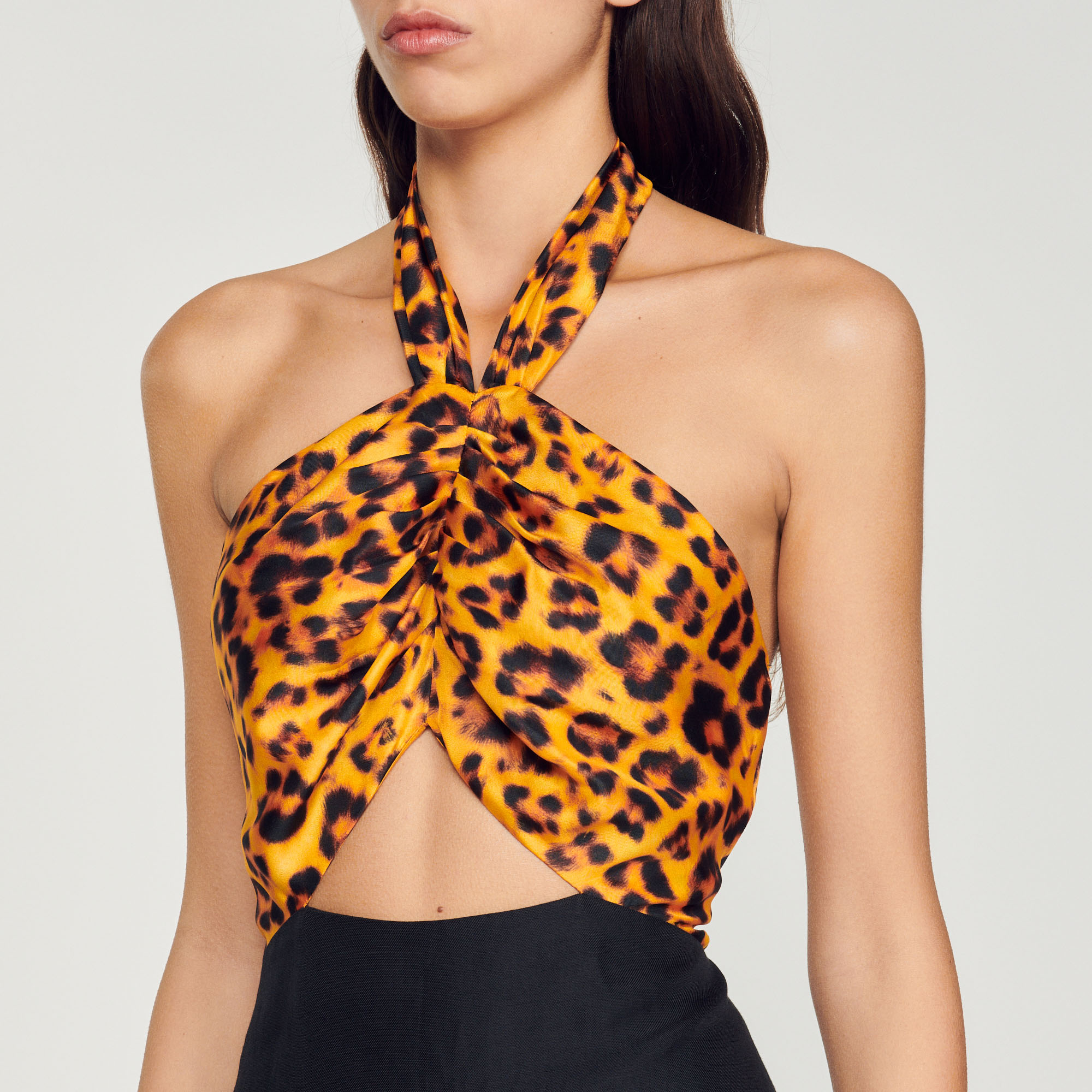 Robe courte leopard